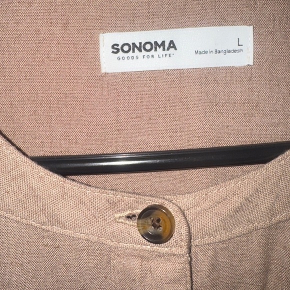 Sonoma Tan Button-Up Dress - Picture 2 of 4